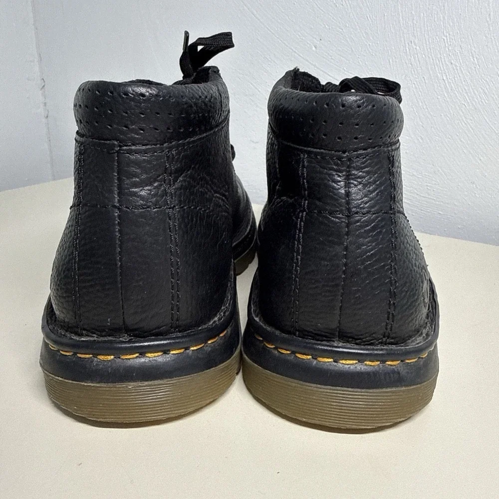 Dr. Martens Black Leather RICO Chukka Ankle Boots Lace-Up Round Toe Men's US 11